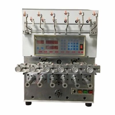 Máquina bobinadora automática de bobinas de varado de seis husillos